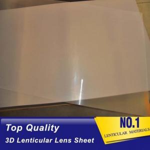 Quality Very thin lens sheet 100LPI PET lenticular sheet len 51x71cm, 0.35mm 3D Lenticular  film materials for UV offset print for sale