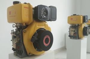 Quality 4kva 3600rpm Manual Starter Small Diesel Engine , Single Cylinder Marine Engine for sale