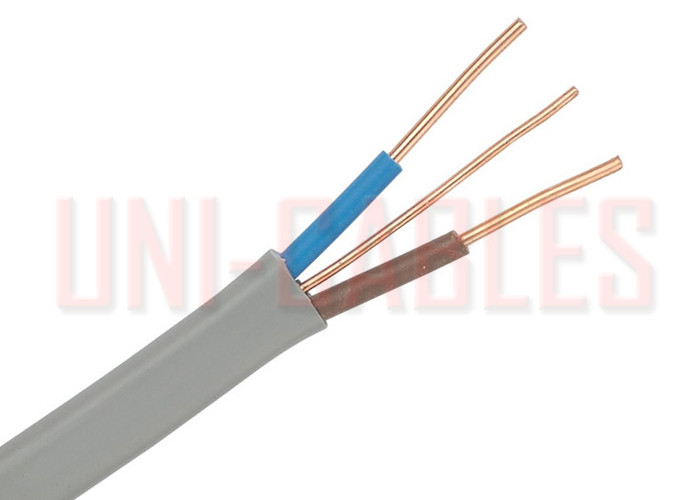 Quality BS 6004 624 Y Flat Twin and Earth Cable Copper Conductor With Bare Earth Wire for sale