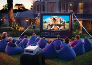 Quality Advertising Inflatable Outdoor Movie Screen CE / UL Blower With Repair Kits for sale