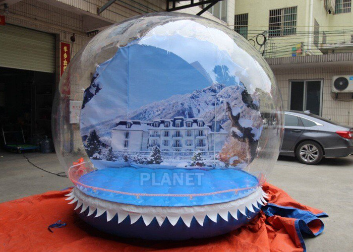 Quality Outdoor 3m Inflatable Human Size Snow Globe For Promotion for sale