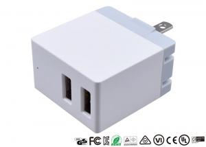 Quality OEM 5V 2.1A Dual Port USB Charger US Plug Adapter Wall Charger Potable Design for sale