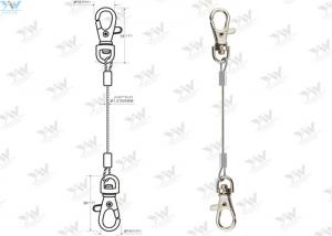 Quality Stainless Steel Cable LED Panel Suspension Kit / Wire Hanging System With Snap Hooks for sale