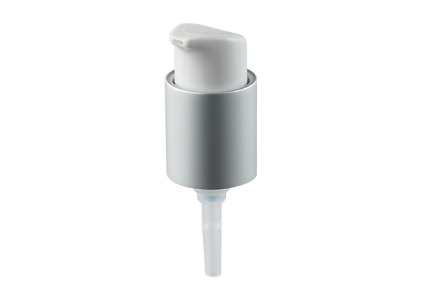 Aluminum Silver Closure Cream Pump Dispenser 24/410 With Plastic Pp Material