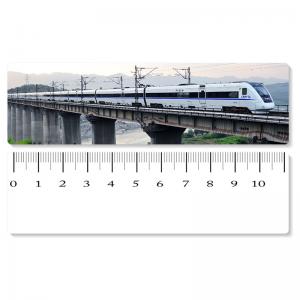 Quality Eco - Friendly Custom Printed Plastic Rulers / 3D Printing Service With Railway Pattern for sale