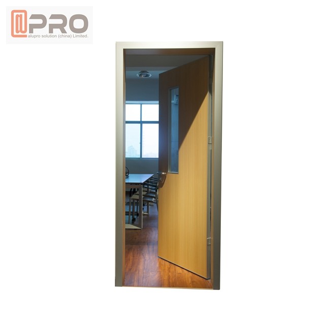 Quality Custom Residential Aluminium Hinged Doors , Single Casement Bulletproof Glass Security Door for sale