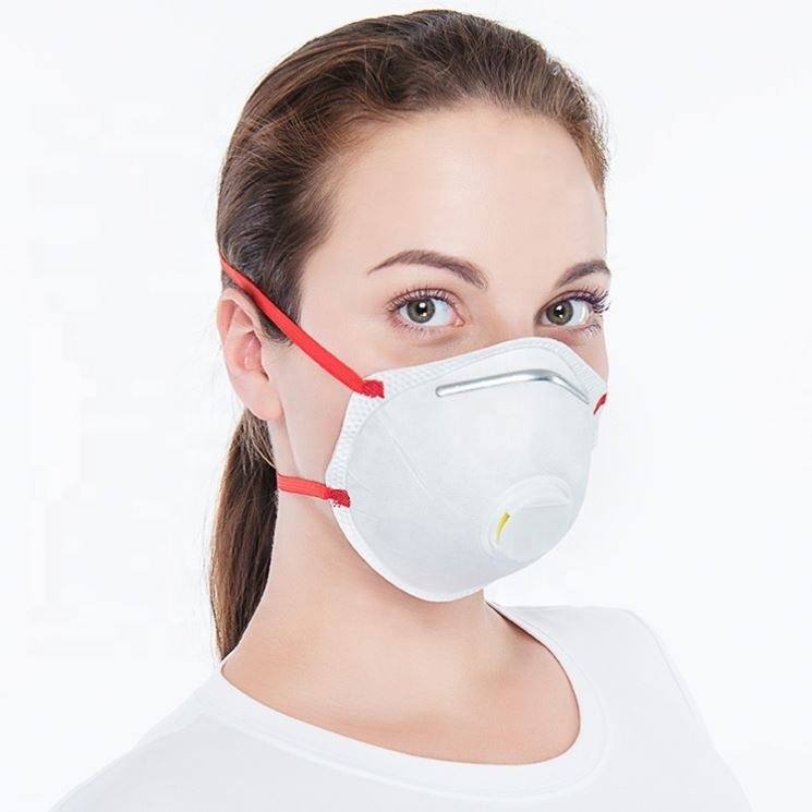 Quality Cup Shaped Disposable Breathing Mask , Water Soluble Dust Mask Respirator for sale