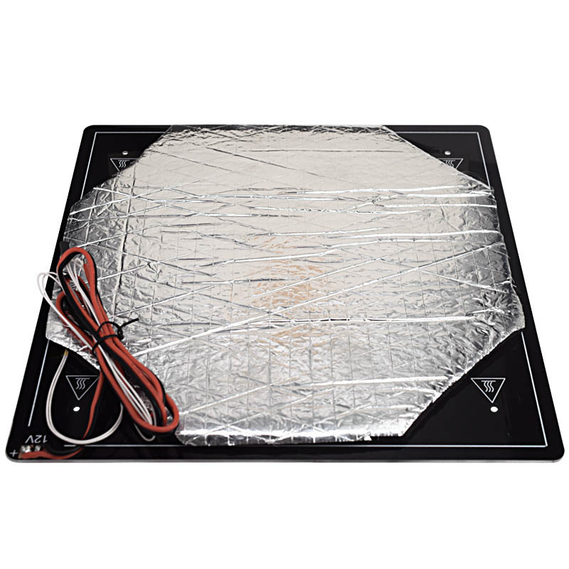 Quality 310mm*310mm*3mm 12V 220W 3D Printer Hot Plate With Welding Line for sale