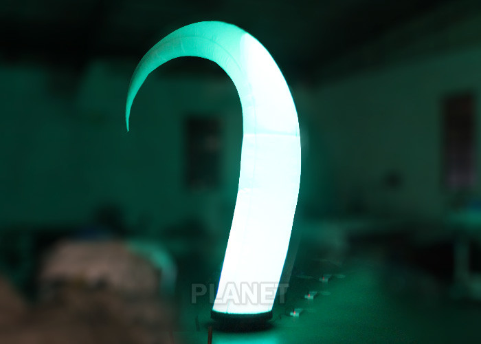 Quality Colorful Inflatable Lighting Decoration Led Horns Durable 210D Oxford Cloth for sale