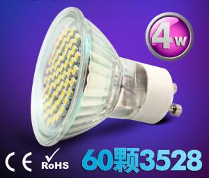 Quality 4W Ceramic indoor lighting bulb down lamp led spot light GU10 220V E27 60pcs SMD3528 for sale