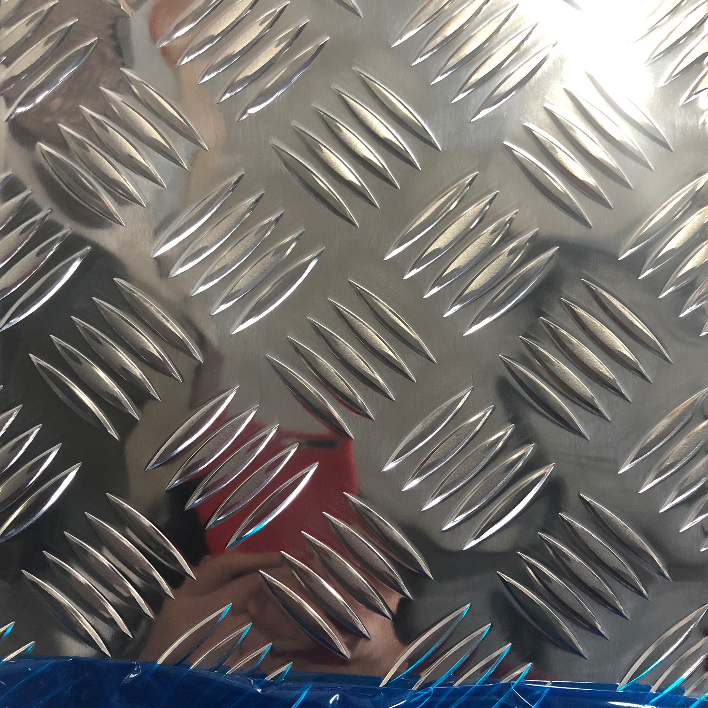 Quality 3mm Aluminum Diamond Checkered Plate Patterned Embossed Perforated Sheet for sale