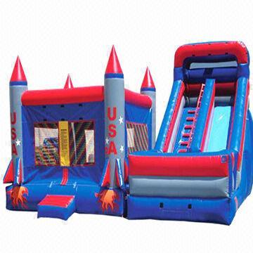 Quality Combo Inflatable Jumping Playhouse with Climbing and Slide for sale