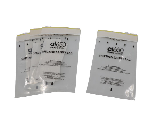 Quality 500mL 95kPa Specimen Transport Bag Individual Pouch Biohazard Sample Bags for sale