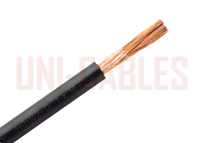 Quality PET 100V Black Rubber Sheathed Welding Cable H01N2-E BS EN 50525-2-81 for sale
