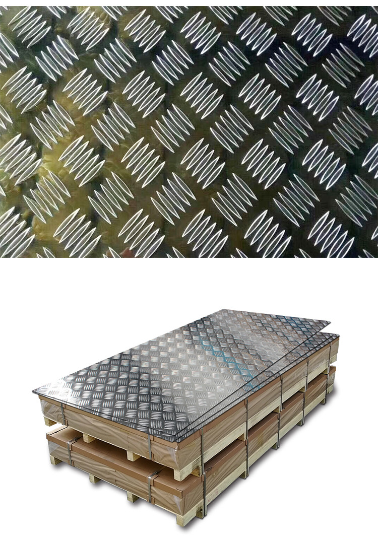 Quality 5bars Decking Boat Aluminum Diamond Plates 3003 Alloy 4mm For Shipping for sale