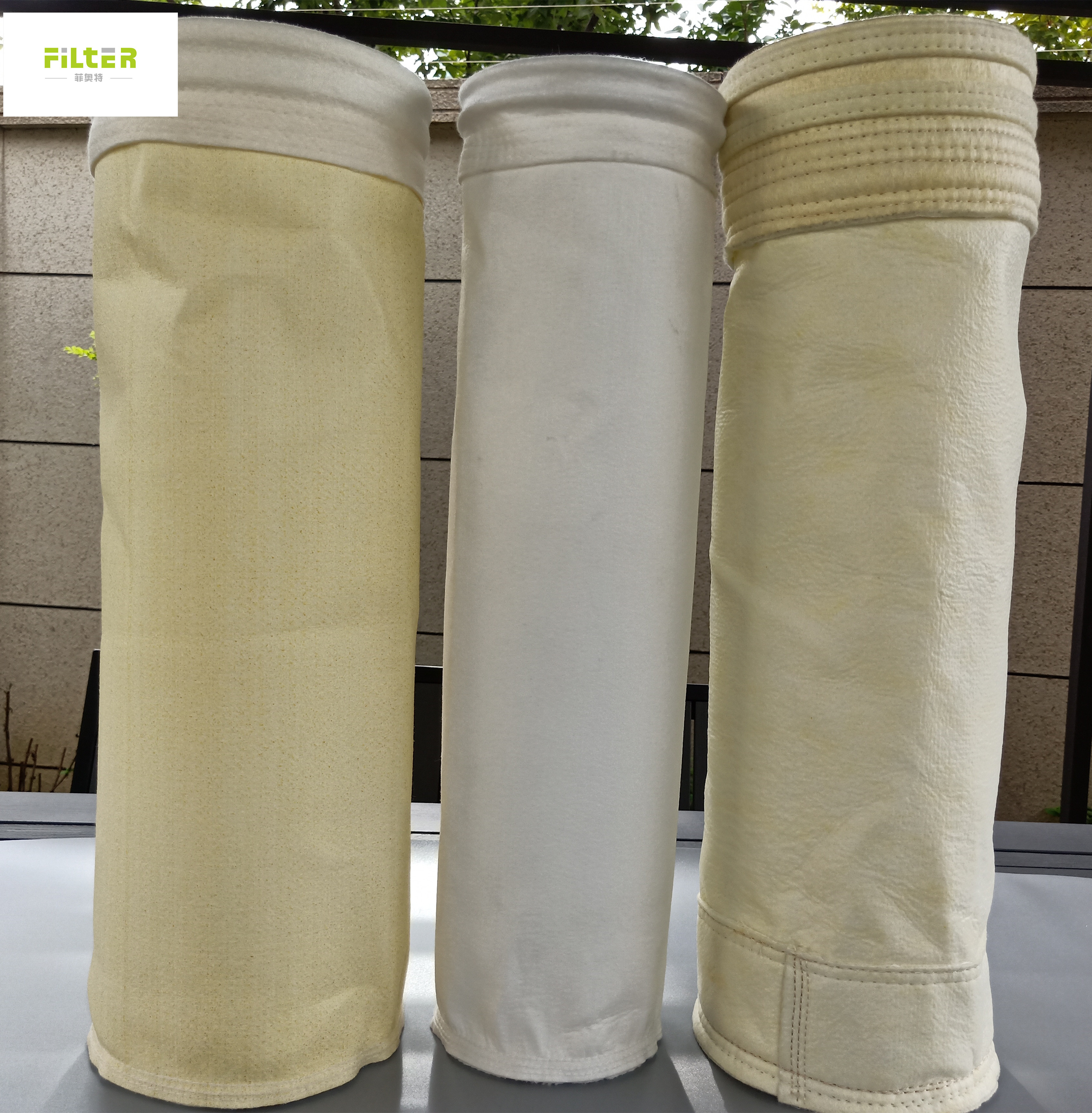 Quality 750GSM Fibreglass Filter Bag PTFE Membrane For Cement Plant Steel Plant for sale