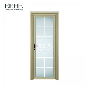 Quality Frosted Glass Aluminium Swing Door For House Bathroom Weather Resistance for sale