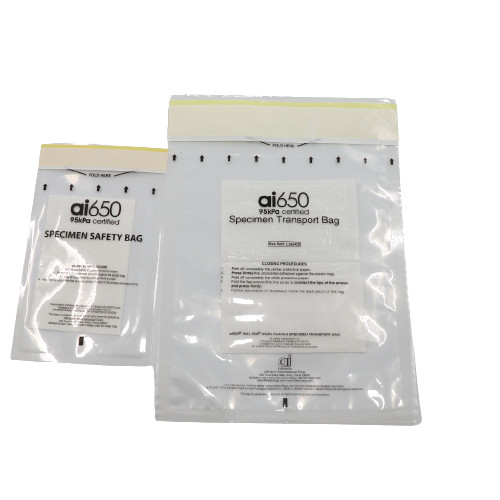 Quality Specimen Collection Zip Lock Specimen Bag With Resealing Tape for sale