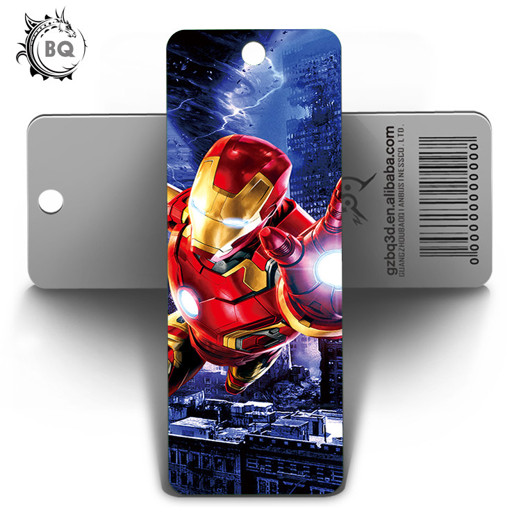 Quality 5.8X15.5CM 3D Lenticular Bookmark With Display For Students / Kids for sale