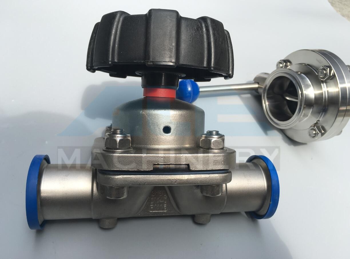 Quality Stainless Steel Three Way Sanitary Diaphragm Valve (ACE-GMF-C1) for sale