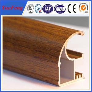 Quality Wood finished aluminum extrusion profiles,aluminum window frames price for South Africa for sale