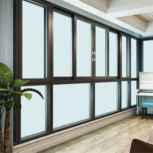 Quality Office Acoustic Insulation Aluminium Frame Sliding Glass Window for sale