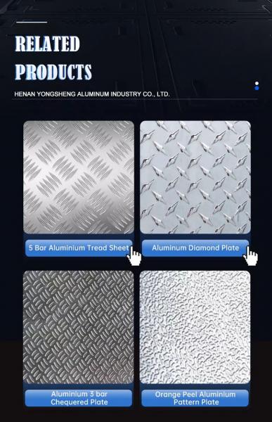 3Bar 5Bar Aluminum Checkered Plate 1050 Non Slip Aluminum Embossed Sheet