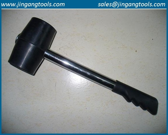 Quality Steel Pipe Handle Rubber Hammer, steel handle, steel pipe handle with hook for sale