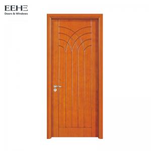 Quality Yellow Prehung Hollow Core Timber Door Finish Painting Surface SGS Certificate for sale