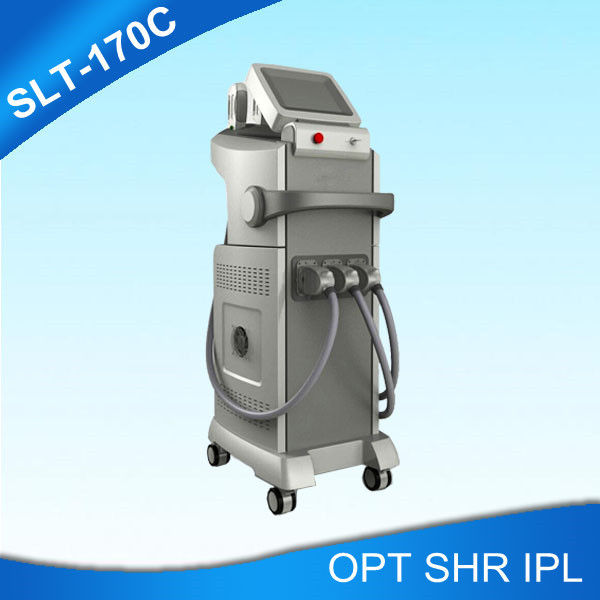 Quality Dual Handles SHR IPL Hair Removal Machine For Skin Rejuvenation , Freckle Removal for sale