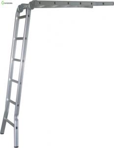 Quality Outdoor 8 FT Aluminum Ladder Silver Corrosion Resistance 3 Shapes for sale