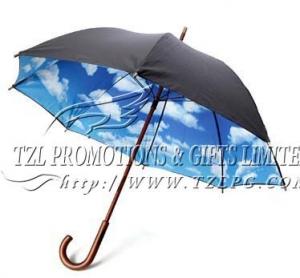Quality Double layer wooden promotion Straight Umbrellas, LOGO/OEM available ST-W318 for sale