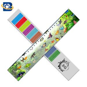 Quality Straight 3D Lenticular Ruler For Promotional Gift Stationery Custom Shape for sale