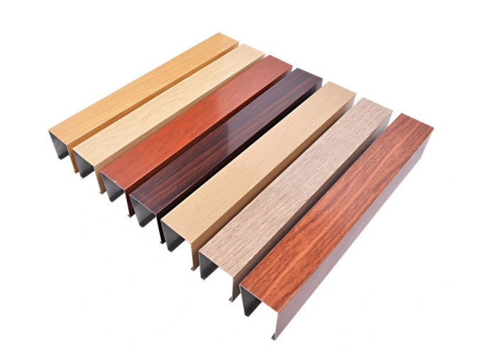 Quality Wood Transfer Construction Aluminum Profile Powder Spray For Windows for sale