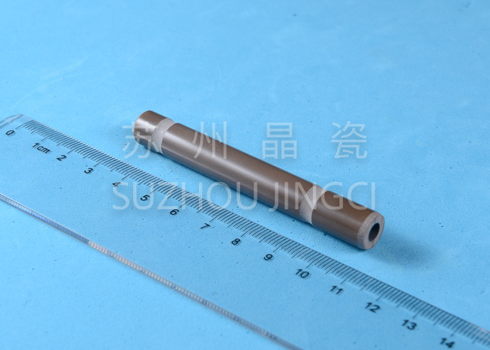 Quality Brown Alumina Ceramic Shaft With Grooves 95% High Abrasion Resistance for sale