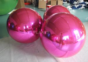Quality Air Sealed Hanging Silver / Gold / Magenta Ball Inflatable Mirror Ball Mirror Balloon Giant Mirror Sphere For Decoration for sale