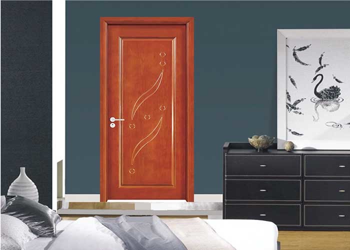Quality Commercial Classic Hollow Core Timber Door With Wood Grain Flush Design for sale