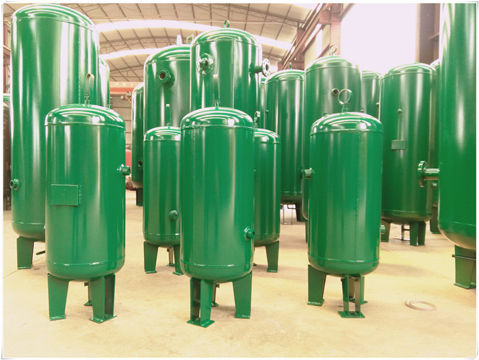 Quality Industrial Compressed Air Vacuum Receiver Tank Carbon Steel Medium Pressure for sale