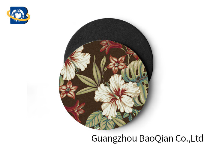 Quality Vivid Depth Effect 3D Floral Lenticular Coasters PET/ EVA Material Customized Size for sale