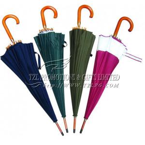 Quality Promotional Wooden handle Umbrellas, LOGO printing available Straight Umbrella ST-W303 for sale