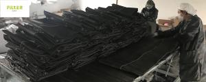 Quality Black Fiberglass Filter Bag For Cement Plant Corrosion Resistance for sale