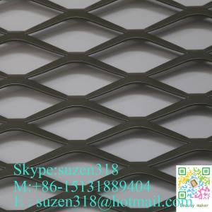 Quality wall cladding aluminum expanded metal mesh for PVDF 3 layer for sale