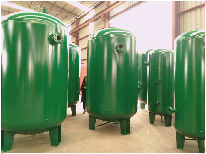 Quality ASME Certificated  Compressed Air Storage Tank Low Pressure Vertical Orientation for sale