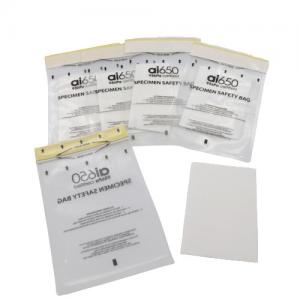 Quality Double Pocket Zipper Pathological 95kPa Specimen Bag Eco Friendly Plastic for sale