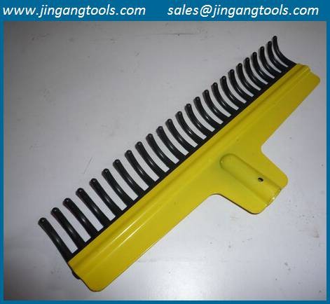 Buy cheap rubber garden rake,rubber rakes, 25 teeth rubber rake from wholesalers