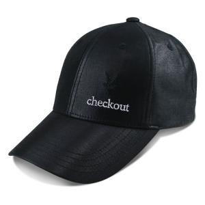 Quality Unisex Black Sports Dad Hats 6 Panel Fashion Design Leather Material for sale