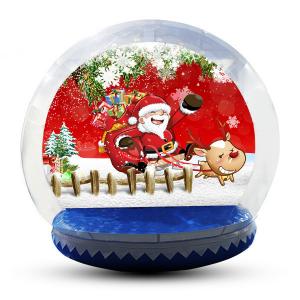 Quality Large Inflatable Snow Globe For Outdoor Christmas Decoration EN14960 for sale