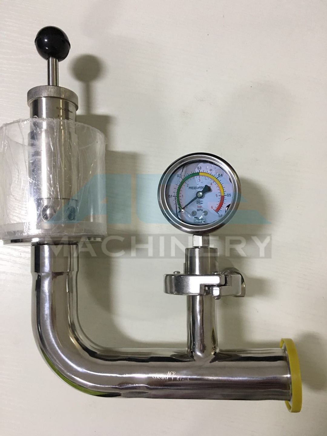 Quality Stainless Steel Spring Pressure Relief Valve for Tank  Relief Valve with Manometer for Fermentation Tank for sale