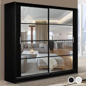 Quality Stylish Bedroom Furniture Sliding Doors glass Wardrobe for sale