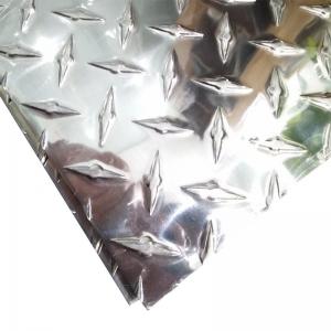 Quality Aluminium Diamond Checker Plate / Anti Slip Checker Plate Customized Length for sale